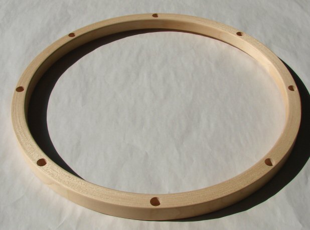 14" Snare Wood Drum Batter Hoop 8 Holes